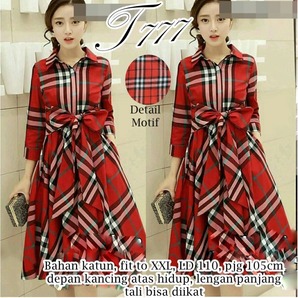 Dress burberry dewasa best sale